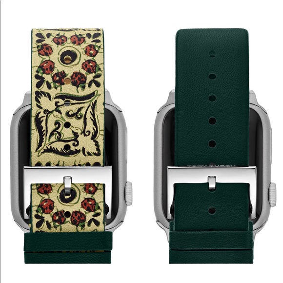 TORY BURCH 2 leather apple watch bands! NIB - Picture 3 of 7